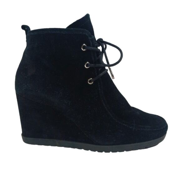 FS2124 EUC $160 Michael Kors Tamara Wedge Booties size 9M - Picture 1 of 10